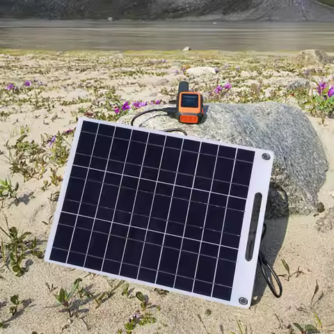 Gift For Her 60W Solar Panel Portable 5V Dual USB Fast Panel Kit Travel Phone