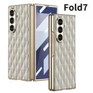 New For Samsung Z Fold7 Phone Case Fold7 With HD Membrane Diamond Pattern Phone Case