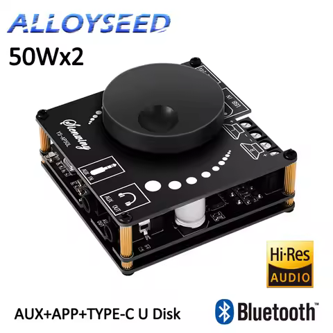 50Wx2 HiFi Audio Digital Amplifier Board Bluetooth 5.1 Dual Channel Class D Speaker Stereo Audio AMP