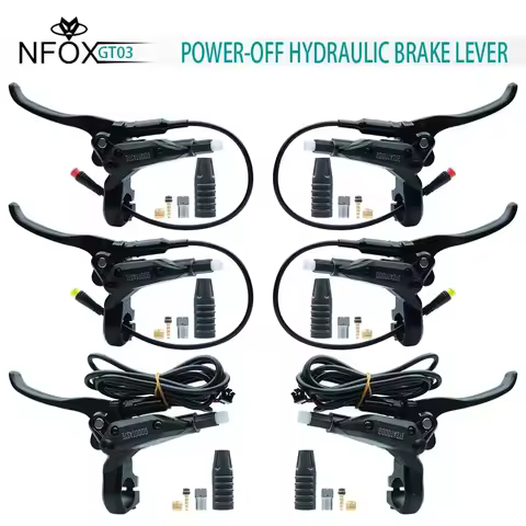 GT03 Bafang Power-off Oil Brake 3 Pin Folding E-bike Handle Brakes Hydraulic Pump Up Lever Mountain 