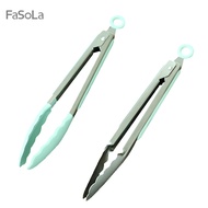 FaSoLa 安全鎖扣不鏽鋼矽膠食品夾 - 不鏽鋼款