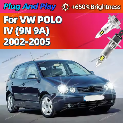 2/4Pcs LED Bulb High Power 180W Headlight CSP Chips 6000K Car Lamp For VW Volkswagen POLO IV 9N 9A 2