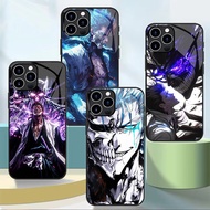 Bleach sosuke aizen Tempered Glass Phone Case For Iphone 11 12 Mini 13 14 Plus 15 16 Pro Max Cover