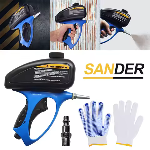 150 PSI Air Sandblasting Gun Adjustable Flow Pneumatic Air Sand Blaster Sandblaster Spray Gun for Po