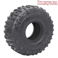 4pcs 1.9 Inch Jconcepts Rubber Tyre 1.9 Wheel Tires 123x49.5mm For 1/10 Rc Crawler Trax Trx4 Trx6 Ax