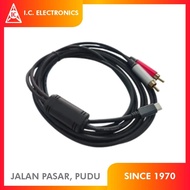 (3 Meter) Type C To 2 RCA - Good Quality Cable (TYPE C-318)