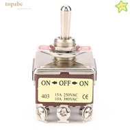 GORROS Heavy Duty Toggle​​, High Current Capacity Controller Device ON//ON Three-position Rocker Con