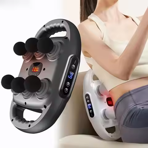Fascia Gun Muscle Massager Gun High Frequency Back Waist Massage Machine Six-head Body Shoulder Prof