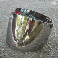 Nón bảo hiểm nửa Camry màu Trắng hồng gắn kính bogo che nắng chống bụi chính hãng