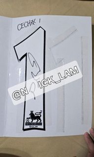 球衣印字 親筆簽名 絨字 背號 車路士 阿仙奴 施治 PETR ČECH#1
