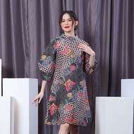 NONA RARA - Lesi Encim Eleven Dress D0367, Modern Casual Batik Dress