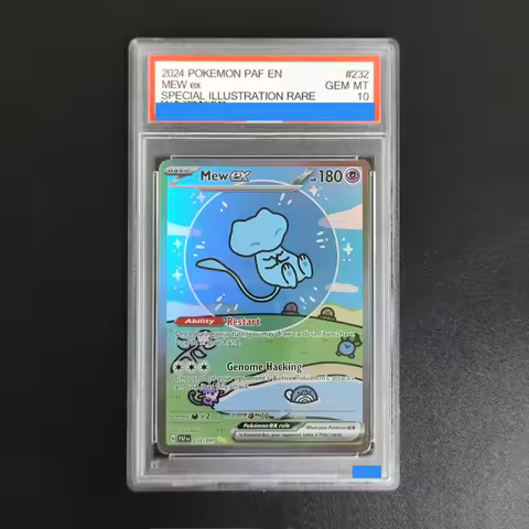 Proxy POKEMON PAF EN PALDEAN FATES #232 MEW ex 232/091 Authentication Grading 10 Collection Game Car