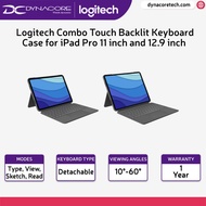 Logitech Combo Touch Backlit Keyboard Case for iPad Pro 11-inch (1st,2nd,3rd &amp; 4th Gen) &amp; 12.9-inch (5th &amp; 6th Gen)