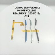 TOMBOL BUTTON SET+FLEXIBLE ON OFF VOLUME REALME C11 2020/C12/C15 FLEXIBLE+BUTTON FULLSET