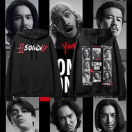 4kings อาชีวะชี ยุคยุ 90 เสื้อสื้ฮู้ดฮู้ 4kings 2 เสื้อสื้กันหนาว กัคลุมลุ ด้วยด้ ผ้าผ้ M-3XL