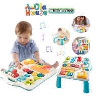 OLA Activity Centre Learning Table with Heightening Table Legs Educational Play Toys Table Busy Boar