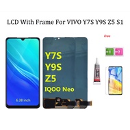 OLED with Frame For VIVO S1 Y7S Y9S LCD Display With Touch Screen Assembly
