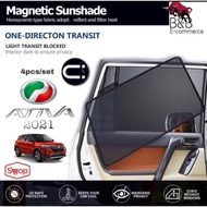 Magnetic Sunshade Perodua Ativa 2021 - 2022 (4pcs)