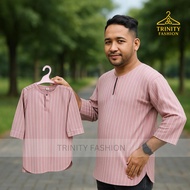 New Arrival 2026 Kurta Jalur Teluk Belanga 3 Suku Kanak Kanak 1Y-12Y I Cutting Teluk Belanga lengan 