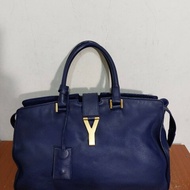 義大利製 Yves Saint Laurent Cabas Chyc Y Bag 聖羅蘭 YSL 手提包 托特包