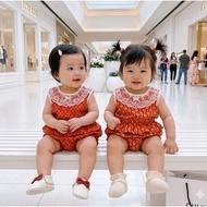 Thai Children's Clothing Songkran Set (Code D07) Shirt With Pattern Pants Matching 3-12 4-9 Kg. Mixe