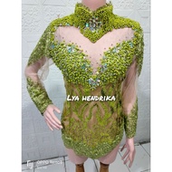 Modern kebaya top with sequin/ sequin bridal kebaya top