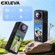 EKLEVA กล้องเพื่อการกีฬาบันทึกหมวกนิรภัย WiFi แบบพกพา4K กล้องวิดีโอพกพาสำหรับสัตว์เลี้ยงสำหรับกิจกรร