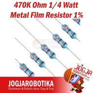 470K Ohm 1/4 Watt Metal Film Resistor 1%