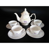 Corelle Plum Tea Set - Teko , cup & saucer Vitralle