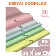 DOORSLAG PAPER / WRAPPING PAPER / HAMPERS WRAPPING PAPER 30 GSM SIZE 29 X 69 CM, 30 SHEETS
