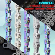 TANKE Bike Chain S8 S9 S10 S11 S12 MTB Road Bicycle Chains,Variable Speed Chain 116/126L High Qualit