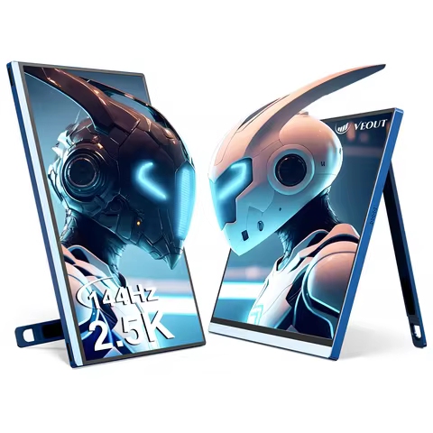 VEOUT 16 inch Portable Monitor IPS 2.5K 144Hz Refresh Rate with Stand for Gaming Travel Business Sli