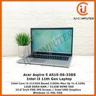 ACER ASPIRE 5 A515-56-33DS INTEL CORE I3-1115G4 12GB RAM 512GB NVME SSD USED LAPTOP REFURBISHED NOTEBOOK