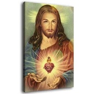 Wall Art Sacred Heart of Jesus Picture Print on Canvas Home Decoration Framed and Unframed Mural -22