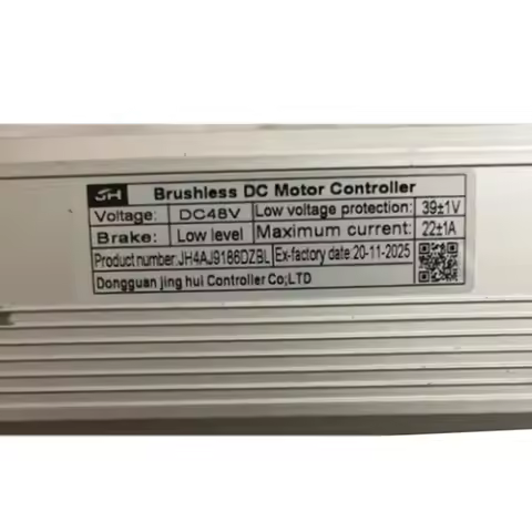 Brushless Motor Controller JH4AJ9186DZBL 48V 22A E-Bike Scooter Universal E-Bike Conversion Kit Bicy