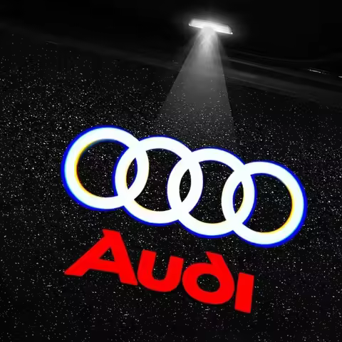 Car Door Decoration Laser Projector Logo Lights LED HD Welcome Lamp For Audi A1 A3 8P 8V A4 A5 A6 A7