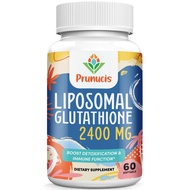 2400MG Liposomal Glutathione, Reduced L-Glutathione, Glutathione Supplement with Vitamin C, Master A