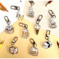 Duck Acrylic Keychains | Duck Keychain Duckie | Ducks Sushi Keychain | Sushi Keychain | Duck Keychai