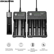 EUCALYTUS1 18650 Battery Charger LED 26650 14500 16340 10440 Smart Charging