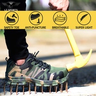 Hiking Safety Shoes Steel Toe Low-Tops Breathable Lightweight Anti-Puncture Wear-Resisting Anti-Slip