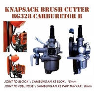 (Ready Stock) Brush Cutter Bg328 New Carburetor Mesin Rumput Tanika328 Tanaka328/338