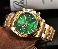 High quality luxury brand RLX men‘s automatic watch waterproof titanium alloy 6-pin operation chronograph scoring second calendar casual men‘s watch free gift box