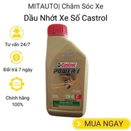 Castrol transmission lubricant oil with improved formula Power 1 10W-40 4T CO2 neutralization 80ml b