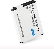 1 pack EN-EL12 Replacement Camera Battery 3.7V 1400mAh Set for Nikon COOLPIX S9100 S9050 P310 P330 S