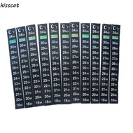 KISSCAT Thermometer Enlarge Font Clearly Display Tools for Aquarium Fridge Stick-on Temperature Measurement Stickers