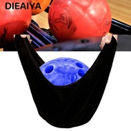 DIEAIYA Bowling Carry Bag, Bowling Accessories High Elasticity Bowling Ball Cleaning Bag, Black Colo