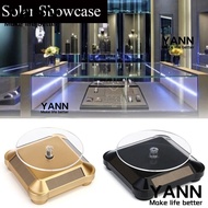 YANN1 Solar Jewelry Display Stand Mini 360° Turntable Automatic Rotating Display Stand