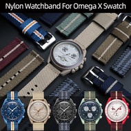 Quick release Nylon Watchband For Omega X Swatch Joint MoonSwatch Constellation Planetary Men Women Waterproof Sport Watch Strap
