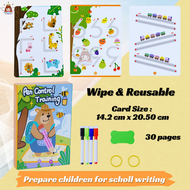 Wipe & Reusable Tracing Book for Kids Writing Practice Book Kids Activity Set Educational Toys for k