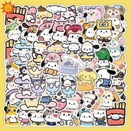 100pcs Kawaii Pochacco Pekkle Cartoon Stickers Sanrio Aesthetics Sticker Laptop Stationery Tablet Scrapbook food Decals CTY